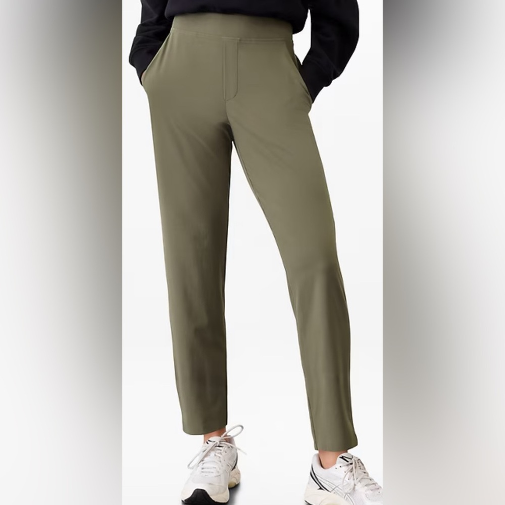 Athleta Brooklyn Mid Rise Ankle Pant - 6 - Green